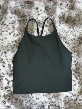 Sage Green Active Powersoft Tank Top with Double Straps